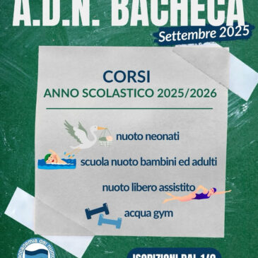 Iscrizioni aperte del 1° Settembre!